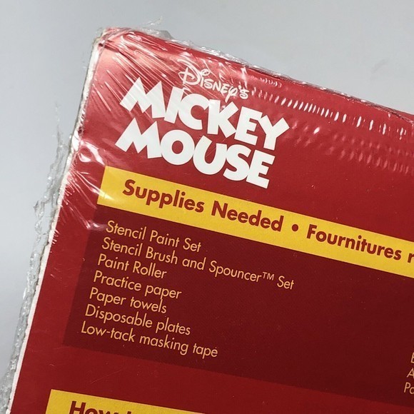 NIP Vintage Disney Mickey Mouse stencil &stamp craft‎ decor set 2000 Room Decor - Picture 5 of 11